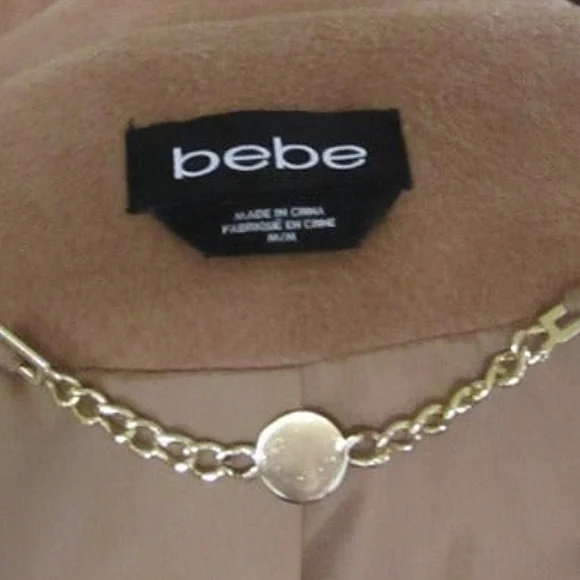 bebe Tan Pea Coat - Picture 4 of 7